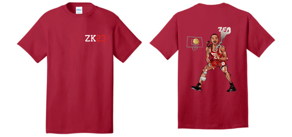 BELLA SHORT  SLEEVE  T SHIRT W/ ZK23 FRONT AND LOGO BACK