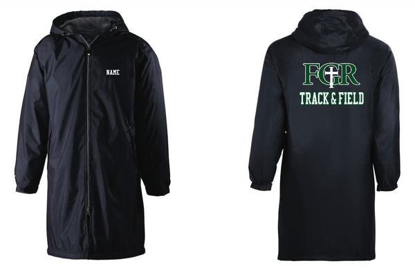 BLACK FGR TRACK & FIELD JACKET W/ NAME ON FRONT