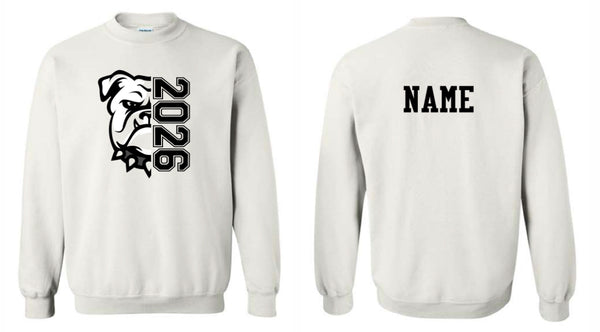 CREW  FLEECE WITH LOGO ON  FRONT AND  NAME ON BACK