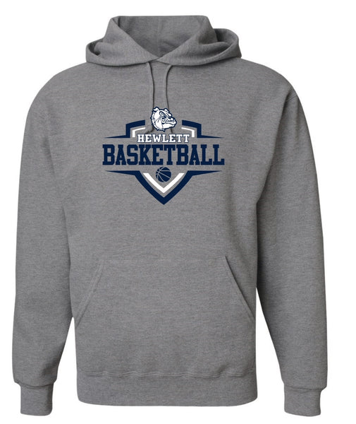 GREY JERZEES HEAVY  COTTON  HOODIE