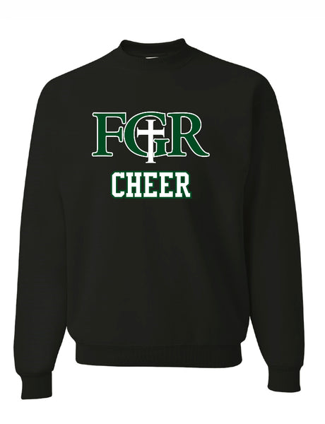 BLACK FLEECE  UNISEX CREW WITH TACKLE TWILL CHEER