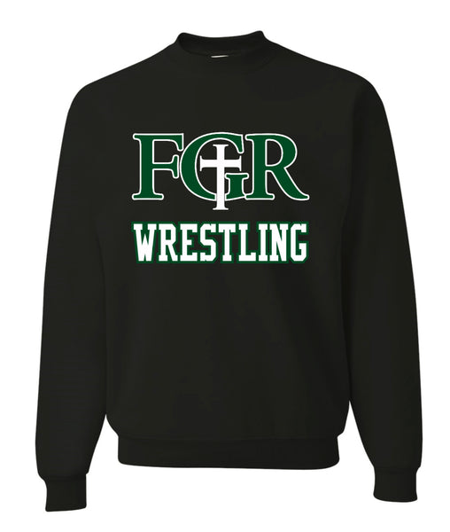 BLACK FLEECE  UNISEX CREW WITH TACKLE TWILL WRESTLING