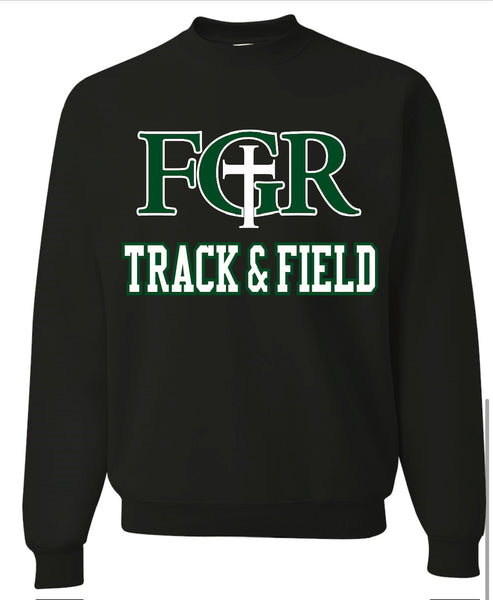 BLACK FLEECE  UNISEX CREW WITH TACKLE TWILL TRACK & FIELD