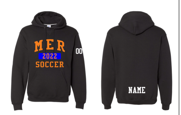 BLACK UNISEX HOODY W/ NAME ON BACK