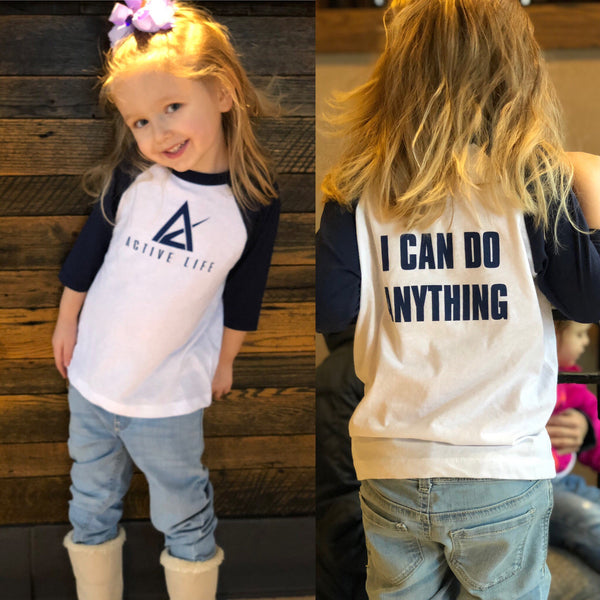 Toddler & YOUTH Bella + Canvas - Unisex Three-Quarter Sleeve Baseball T-Shirt