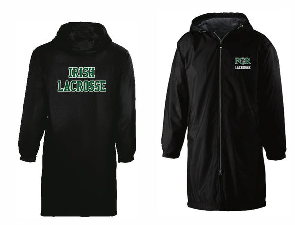 BLACK FGR LACROSSE  JACKET - LOGO ON BACK - NAME ON FRONT - NUMBER ON SLEEVE